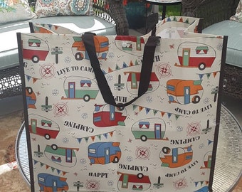 Vintage Trailer Tote Bag