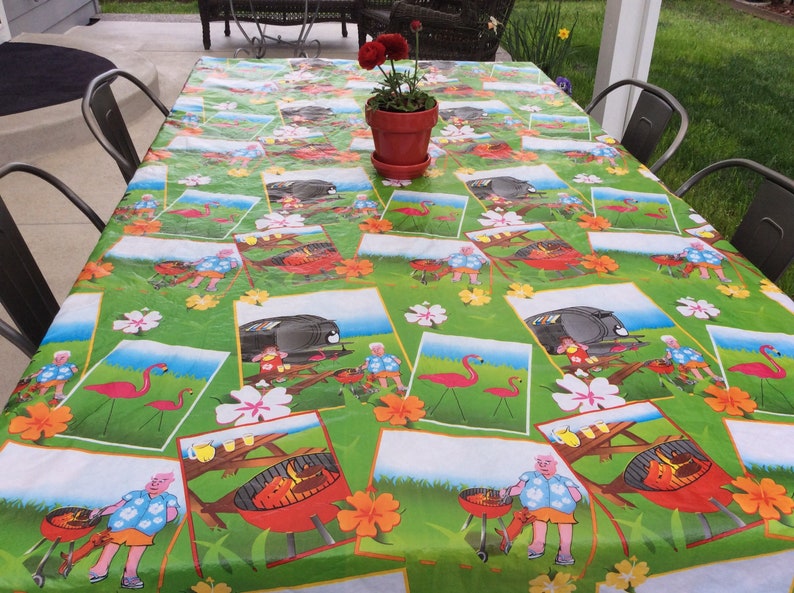 Camping Tablecloth Etsy