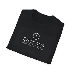 Fun Error 404 Unisex Softstyle T-Shirt, Gift for Programmers, Nerdy Humor Tee, Computer Error Shirt, Casual Everyday Wear