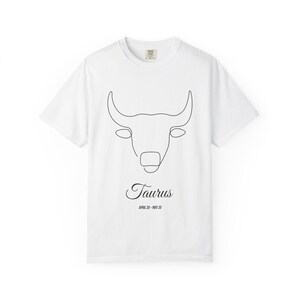 Taurus Zodiac T-Shirt - Light Version, Astrological Taurus T-Shirt, Gift for Taurus, Horoscope Shirt, Trendy Graphic Tee, Birthday Gift