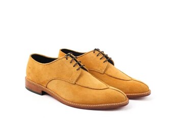 Genuine Leather Handmade Derby Shoes Men - Martin