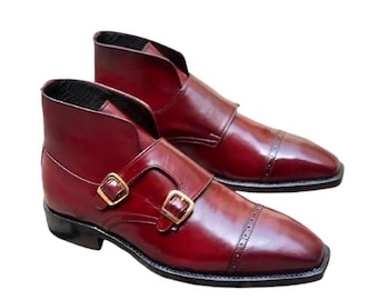 Handmade Leather Men’s Boots – Combat & Chelsea Styles | Durable, Stylish | Personalized Gift