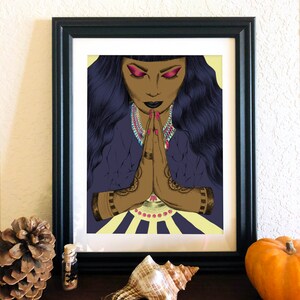 Gesegnete Dankbarkeit Frau, Personal Power Empowerment Kunstdruck 20x30 cm MATTE