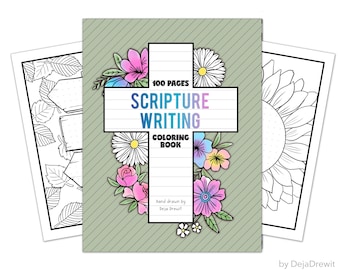 Scripture Writing Coloring Book for Adults, Get Closer to God Bible Verse Writing for Christian Women of Faith