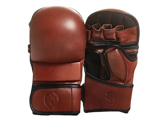 Vintage Leather Boxing Gloves | Retro Brown Boxing Gloves | Antique Style Training Gloves | Classic Collector’s Gift for Him