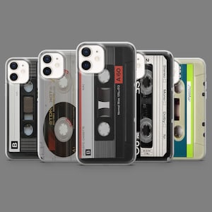 Old Cassette Phone Case 80s Nostalgia Retro Mixtape Cover for iPhone 16,15,14,13,12 Samsung S25,S24,S23FE,S22,A16,A26,A56,Pixel9Pro,8A,7