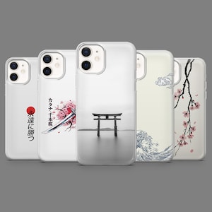 シンプルな日本の携帯電話ケース ミニマリストアジアンカバー iPhone 16、15、14、13、12 Samsung S25、S24、S23FE、S22、A16、A26、A56、Pixel9Pro、8A、7用