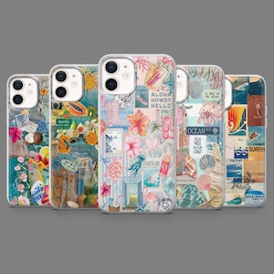 Beachy Phone Case Ocean Coastal Summer Cover for iPhone 16,15,14,13,12 Samsung S25,S24,S23FE,S22,A16,A26,A56,Pixel9Pro,8A,7