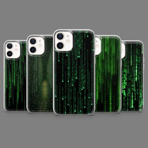 Matrix Telefonskal Datorkodning Dimension Cover för iPhone 16,15,14,13,12 SamsungS25,S24,S23FE,S22,A16,A26,A56,Pixel9Pro,8A,7