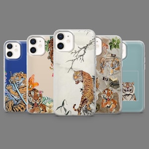 Tiger Phone Case Wildlife Animal Big Cat Cover for iPhone 16,15,14,13,12 Samsung S25,S24,S23FE,S22,A16,A26,A56,Pixel9Pro,8A,7
