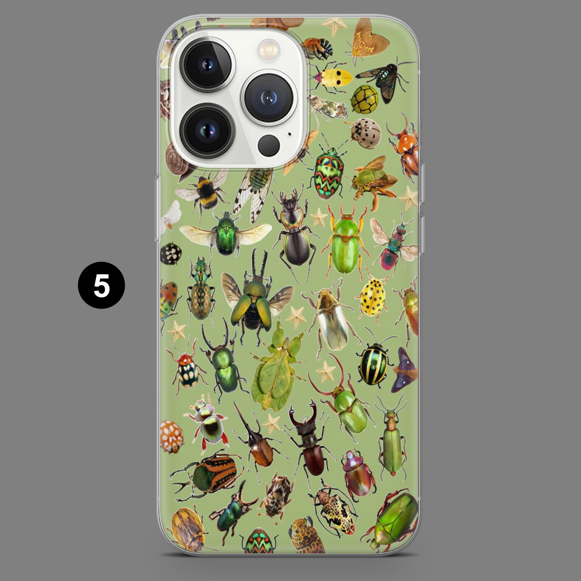 Bug Phone Case Insect Entomology Cover for iPhone 16,15,14,13,12 ...