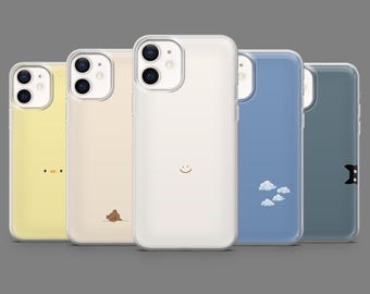 Simple Aesthetic Phone Case Minimalist Cover for iPhone 16,15,14,13,12 Samsung S25,S24,S23FE,S22,A16,A26,A56,Pixel9Pro,8A,7