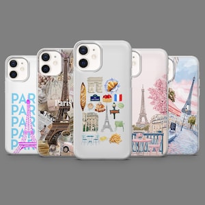 Paris Phone Case Eiffel Tower France Cover for iPhone 16,15,14,13,12 Samsung S25,S24,S23FE,S22,A16,A26,A56,Pixel9Pro,8A,7