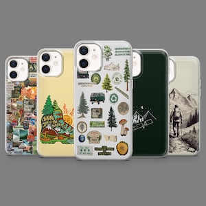 Hiking Phone Case Camping Outdoors Activity Cover for iPhone 16,15,14,13,12 Samsung S25,S24,S23FE,S22,A16,A26,A56,Pixel9Pro,8A,7