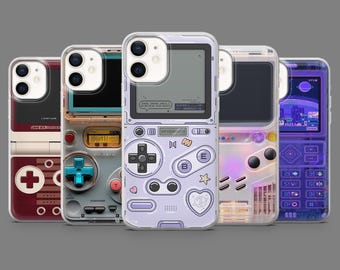 Retro Console Phone Case Vintage Game 80s Tech Cover for iPhone 16,15,14,13,12 SamsungS25,S24,S23FE,S22,A16,A26,A56,Pixel9Pro,8A,7