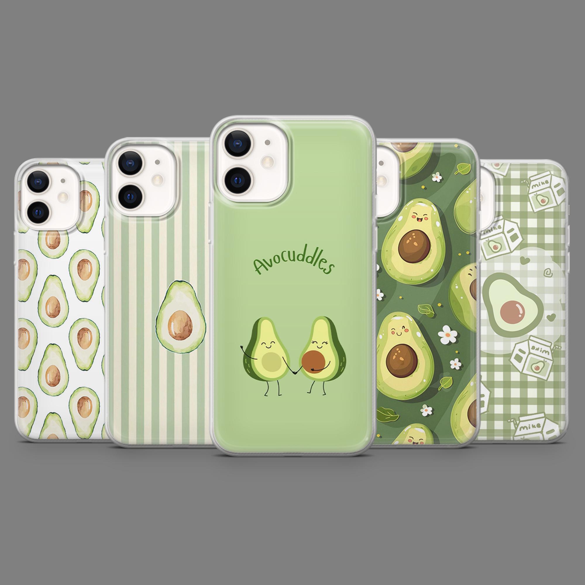 Custodia In Silicone Per Xiaomi Redmi 8A - Cover Trasparente Con Design Avocado Verde - Antiscivolo E Anti Ingiallimento