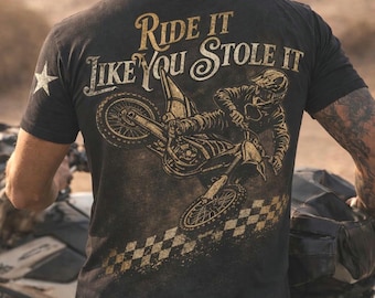 Vintage Motocross Graphic Tee | Ride It Like You Stole It