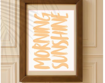 PORANNE SŁOŃCE do druku | Romantyczna grafika ścienna dla pary | Plakat do pobrania | Natychmiastowe pobranie | Wystrój kuchni lub domowego baru