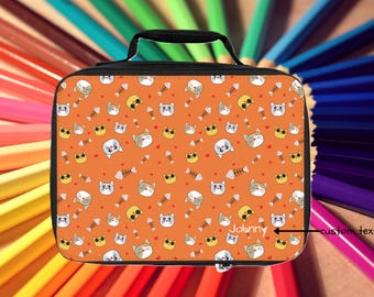 Personalized Cat Lunch Bag for Kids, Fun Food Carrier