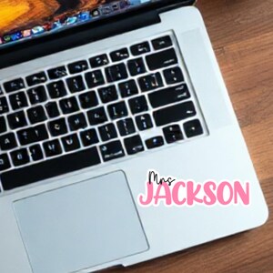 Personalized Teachers and Kids Name Stickers, Back to School, School Supplies, Custom Teacher Appreciation Gift, Phone and Laptop Decals
