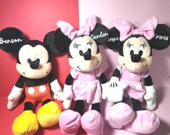 Personalized Disney Plush Gift: Custom Mickey, Minnie Daisy