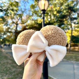 Sherpa Mickey Ears; Teddy Bear Mouse Ears; Teddy Disney Ears  display picture 2