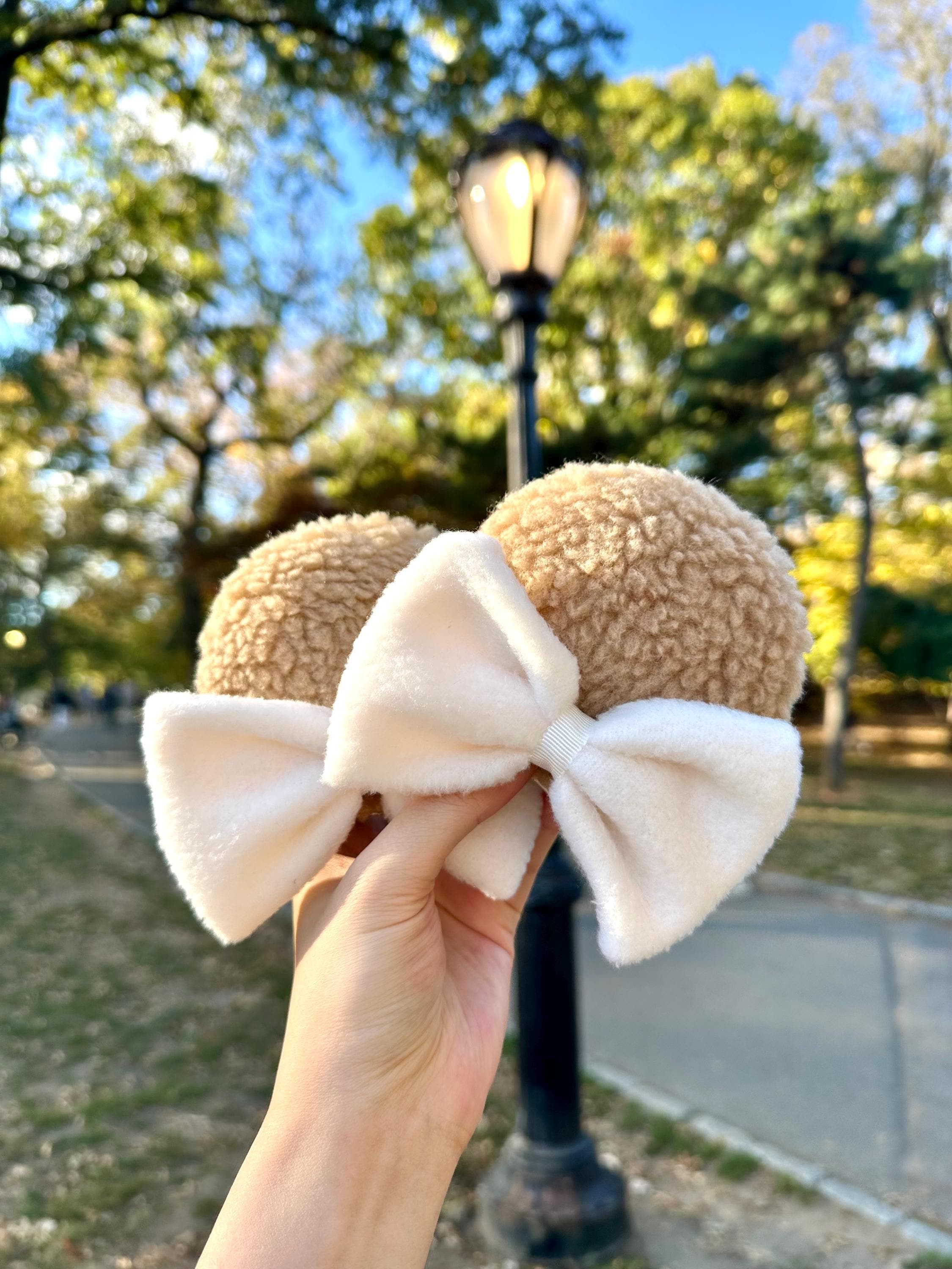 Brown Sherpa Minnie Ears - Etsy display picture 2