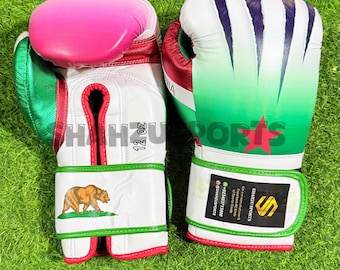Op maat gemaakte leren bokshandschoenen – Gepersonaliseerde Muay Thai, sparringuitrusting kickboksen