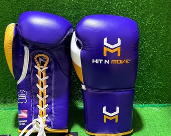 カスタムレザーボクシンググローブ：名前、ロゴ、ムエタイトレーニング用（米国デザイン）