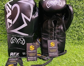 Rival RFX-Guerrero Leather Boxing Gloves – Lace-Up Training & Sparring