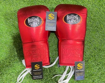Pro Fight Boxing Gloves – Handcrafted Genuine Leather Mexican Style Training Gear