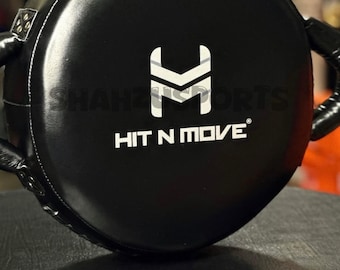 Echt leren bokskussen bodyschild – Round Strike Training Coach Pad