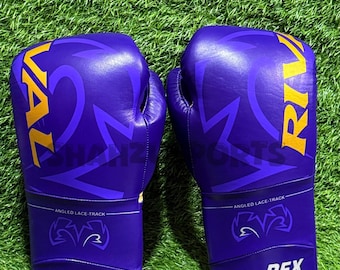 Guantoni da boxe professionali in pelle Rival per allenamento, sparring, kickboxing, muay thai