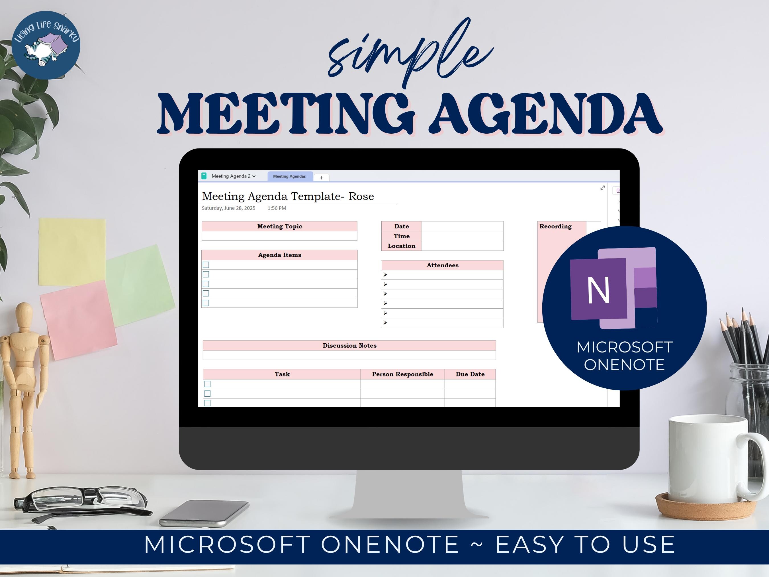 Onenote Template, Onenote Template Work, Onenote Work Notes Template ...