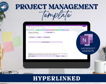 OneNote-mall | OneNote-mall för arbete | OneNote-arbetsanteckningsmall | Projektledning | OneNote-möte | Eisenhower-matris | Kanban
