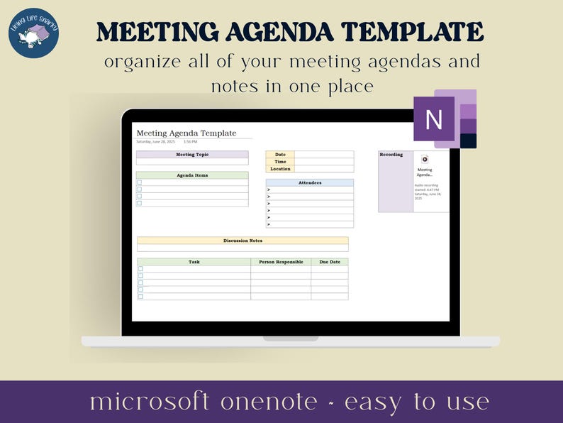 Onenote Template, Onenote Template Work, Onenote Work Notes Template ...