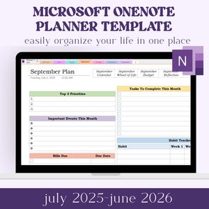 OneNote Planner, One Note Template for Work, One Note Planner Template, OneNote Digital Planner, OneNote Template, One Note Planner