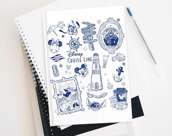 Nautical Disney Cruise Line Character Autograph Book