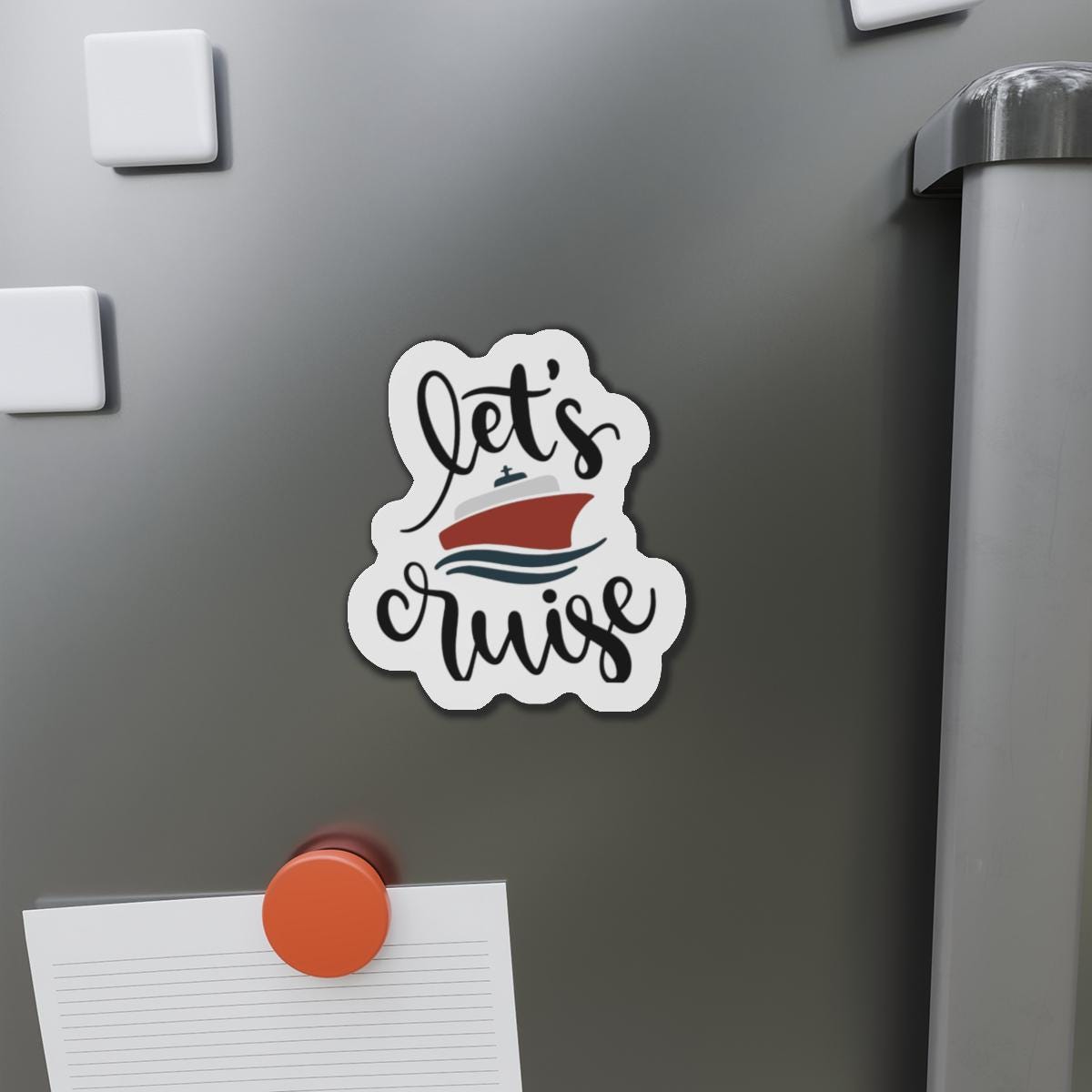 Let's Cruise Magnets, Ideal for Travel Enthusiasts, Souvenir Gifts, Ocean Lovers, Vacation Decor, Stateroom Door Decor