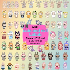 120+Labubu Designs Png Bundle, Movie Cartoon Png Bundle, Labubu Character Bundle, Labubu Character Design, Labubu Bundle Png, Png file