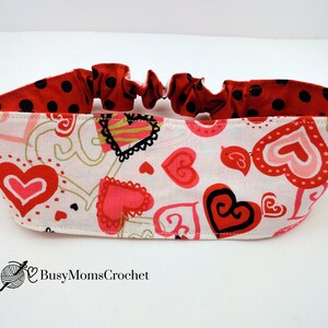Valentine’s Day Headband, Heart Headband, Love Headband, women headband, Valentine’s Day Gift for Her, Anniversary gift, yoga headband,