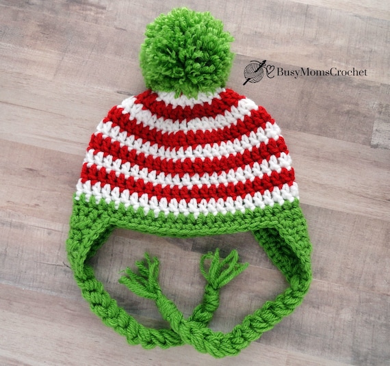 Handmade Red and Green Crochet Hat ?WATERMELON HAT? ♡Handmade crochet hat ♡Acrylic &... | Depop main image 3