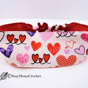 Valentine’s Day Headband, Heart Headband, Love Headband, women headband, Valentine’s Day Gift for Her, Anniversary gift, yoga headband,