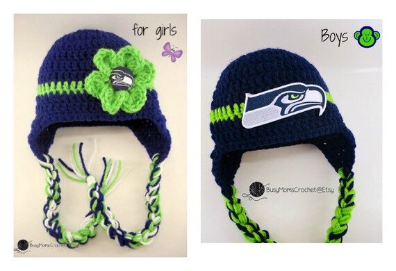 Handmade Seahawks Inspired Colors 
