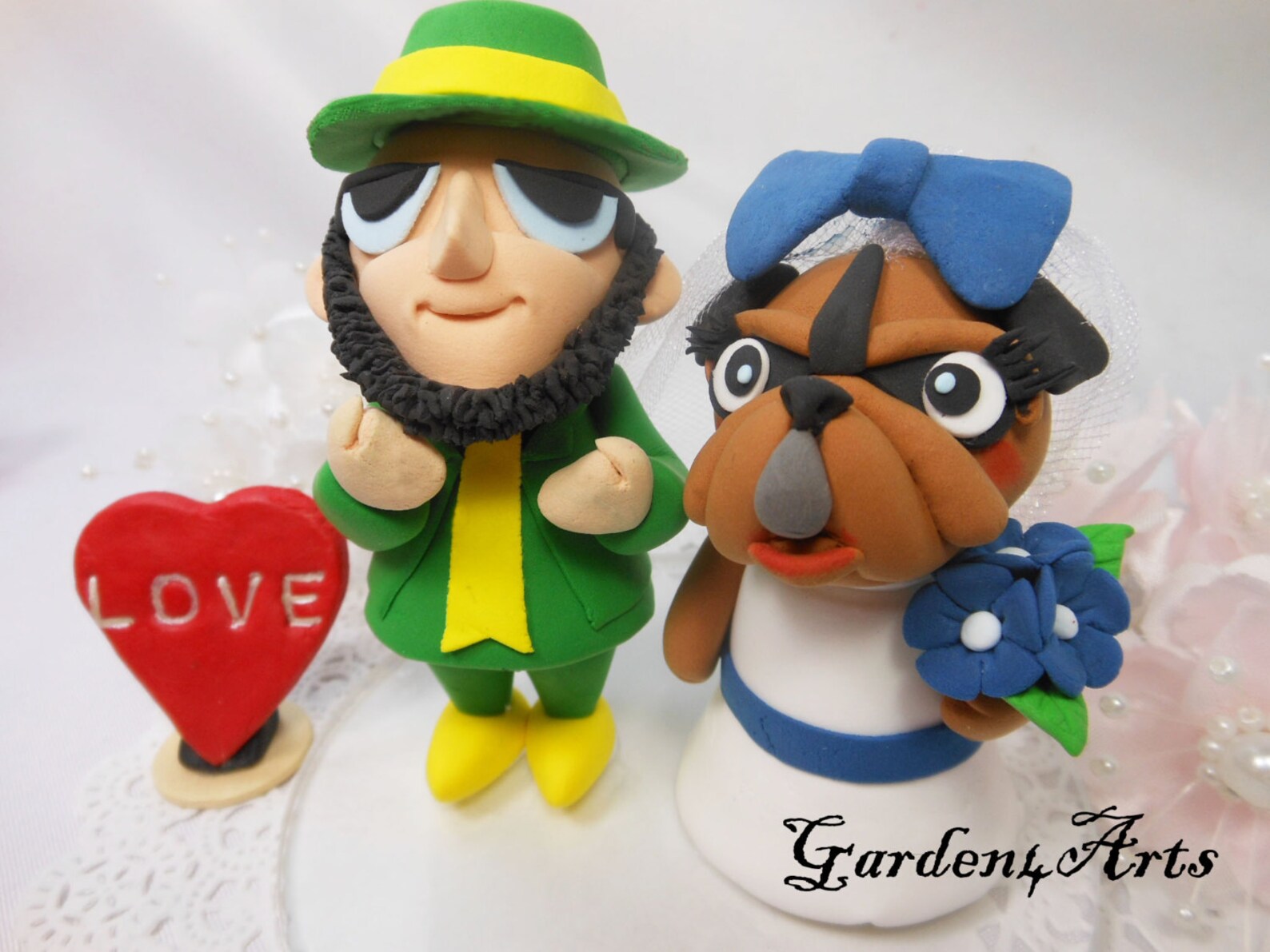 Custom Mascot Wedding Cake Topper UVA & VT Love College Etsy