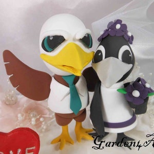 Customize Any Sports team mascot Wedding Cake Topper Circle Clear Base Football wedding image 3