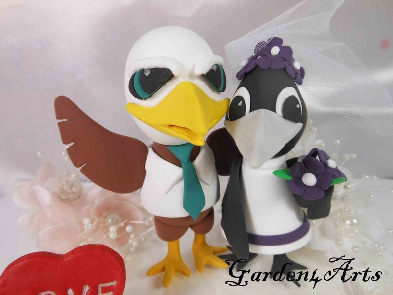 Customize Any Sports team mascot Wedding Cake Topper Circle Clear Base Football wedding image 3