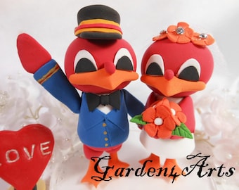 Customize Any College Mascot Wedding Cake Topper--custom handmade