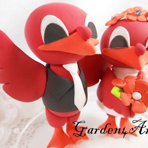 Customize Any College Mascot Wedding cake topper -- VT Hokies Bird --  circle clear base