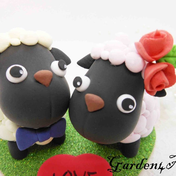 Sheep Cake Topper Etsy